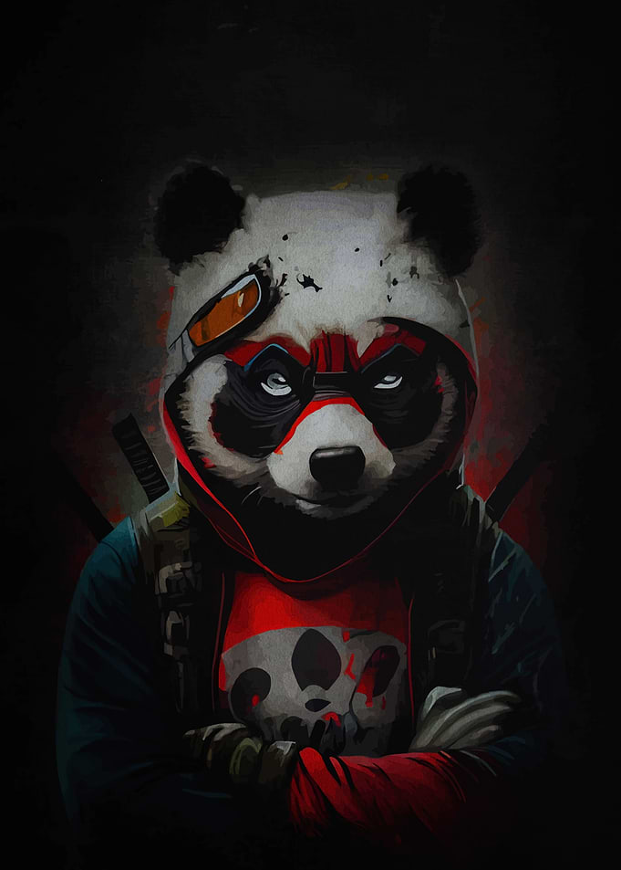 Panda Warrior Portrait