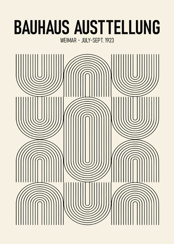 Bauhaus Ausstellung Weimar 1923 Poster