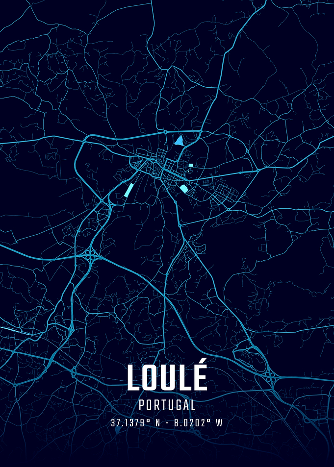 Loulé Midnight City Map