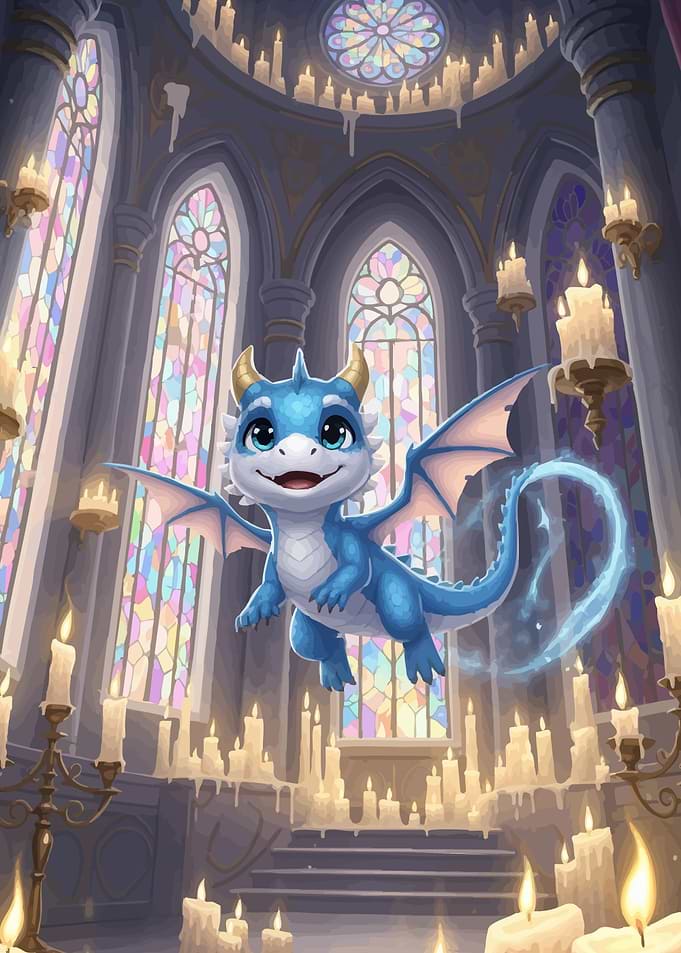Dragon Candlelit Cathedral