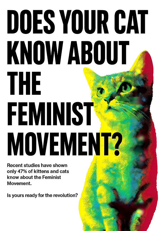 Feminist Cat Poster