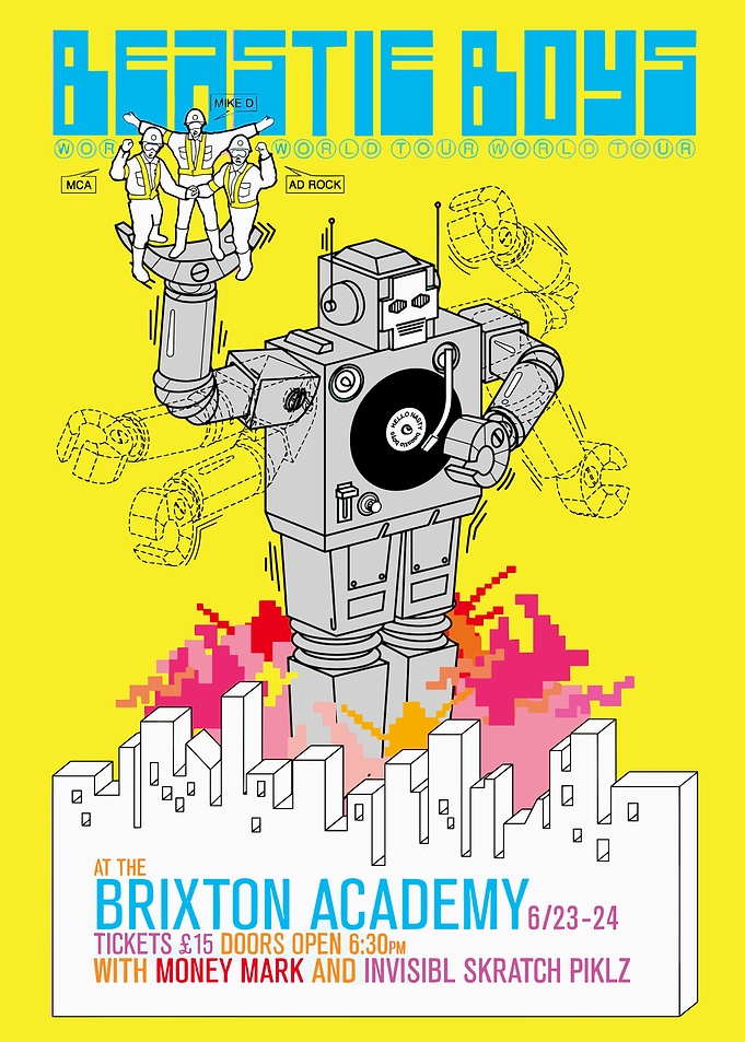 Beastie Boys World Tour Poster