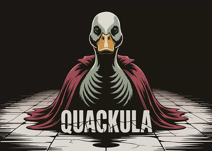 Quackula: Duck Vampire Illustration