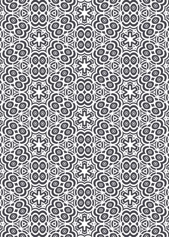 Abstract Symmetrical Geometric Pattern with Star
