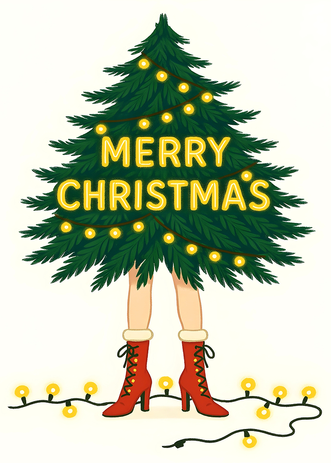 Merry Christmas Tree Legs