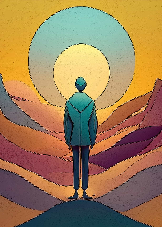 Gazing at Circular Sun