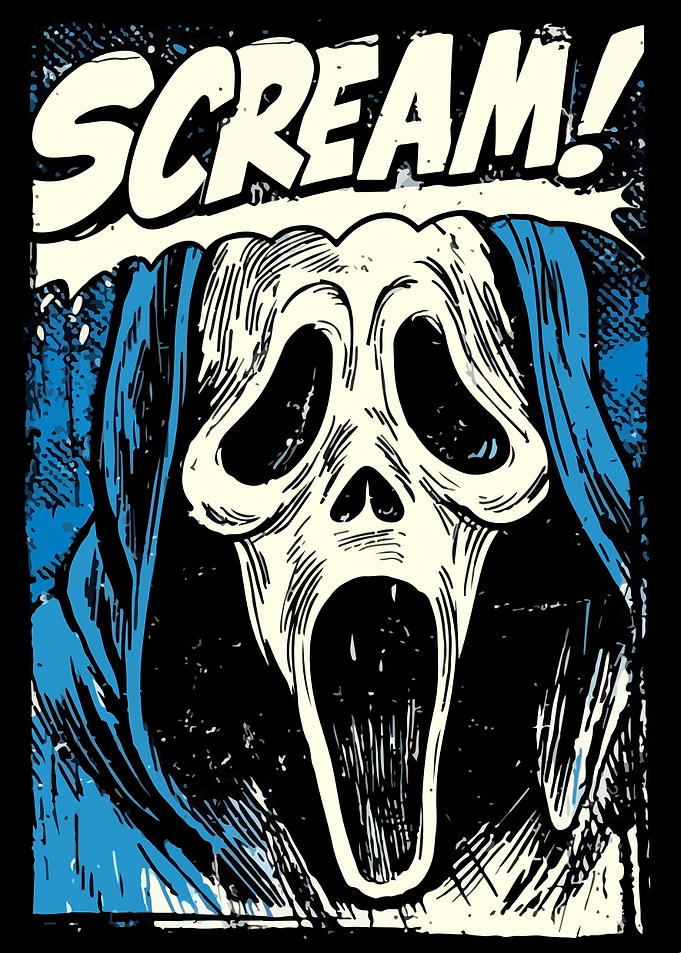 Scream Ghostface Comic Style