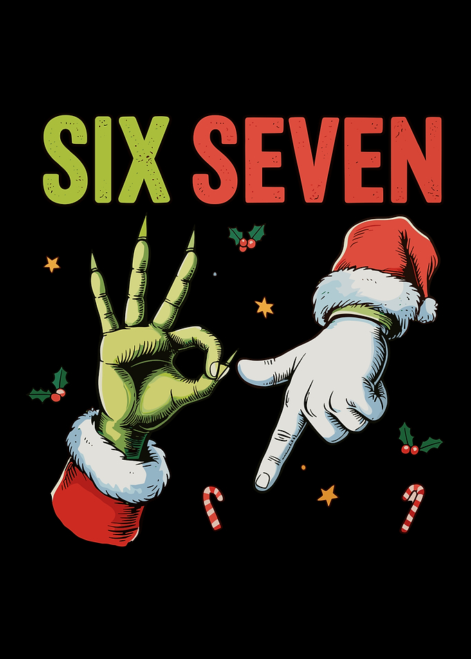 Six Seven Christmas Grinch Hand Gesture