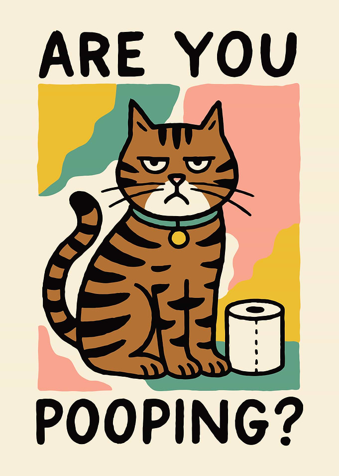 Are You Pooping? Grumpy Cat Art