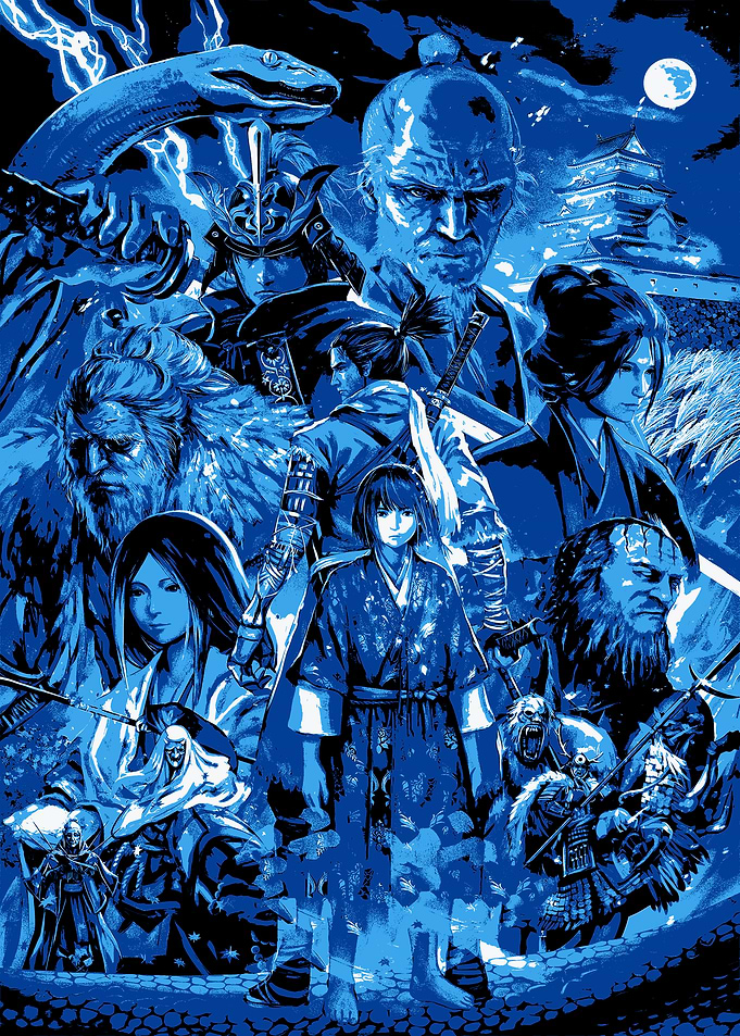 Sekiro: Shadows Die Twice - Blue Poster