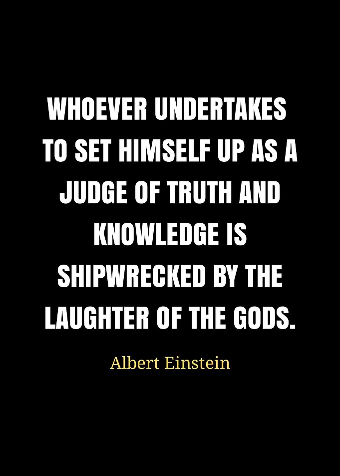 Einstein Quote: Laughter of the Gods