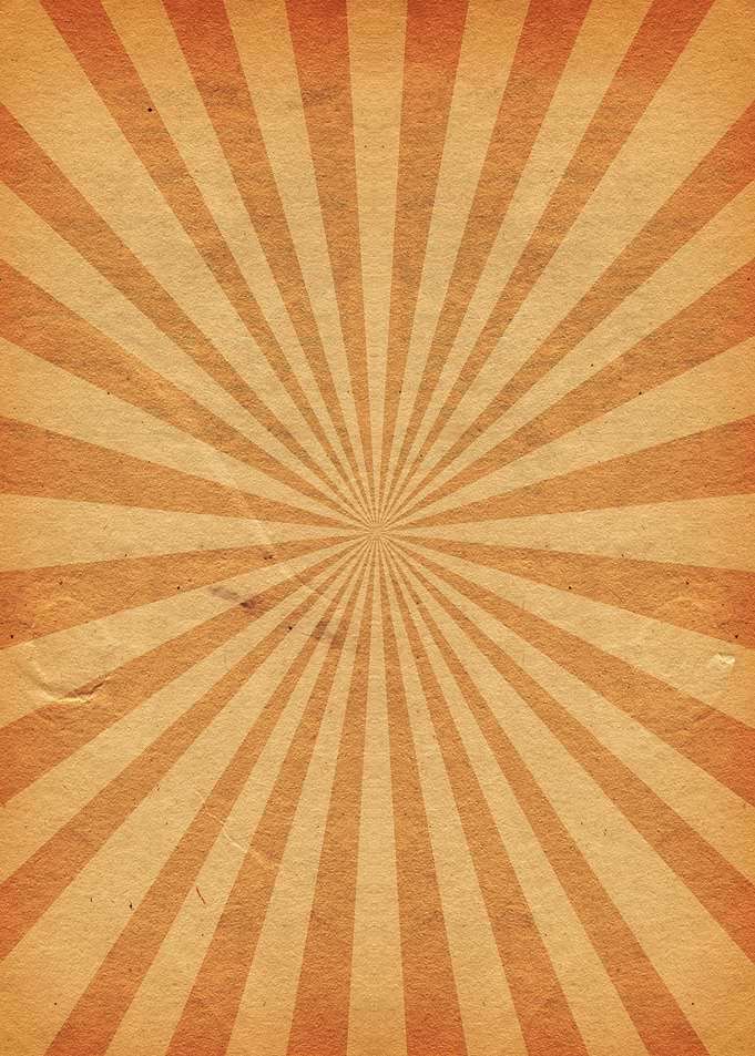 Vintage Sunburst Pattern on Paper Texture