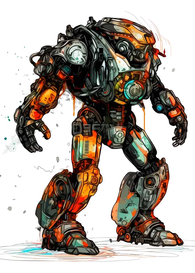 Futuristic Robot Illustration