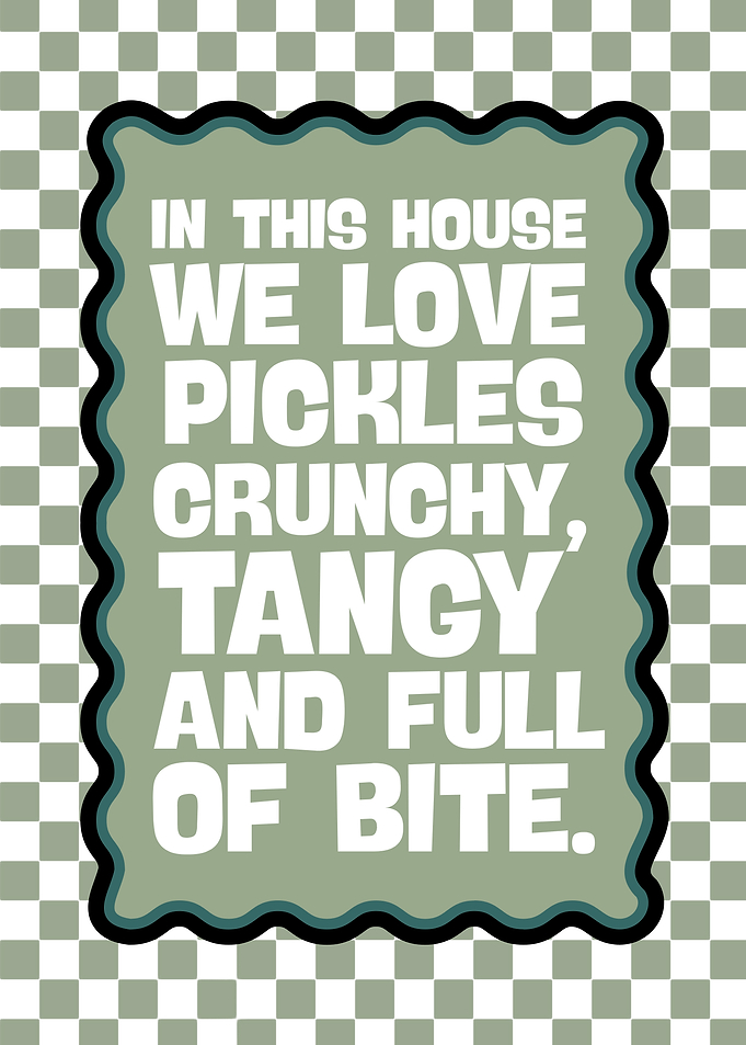 Pickle Lover's House Rules Art