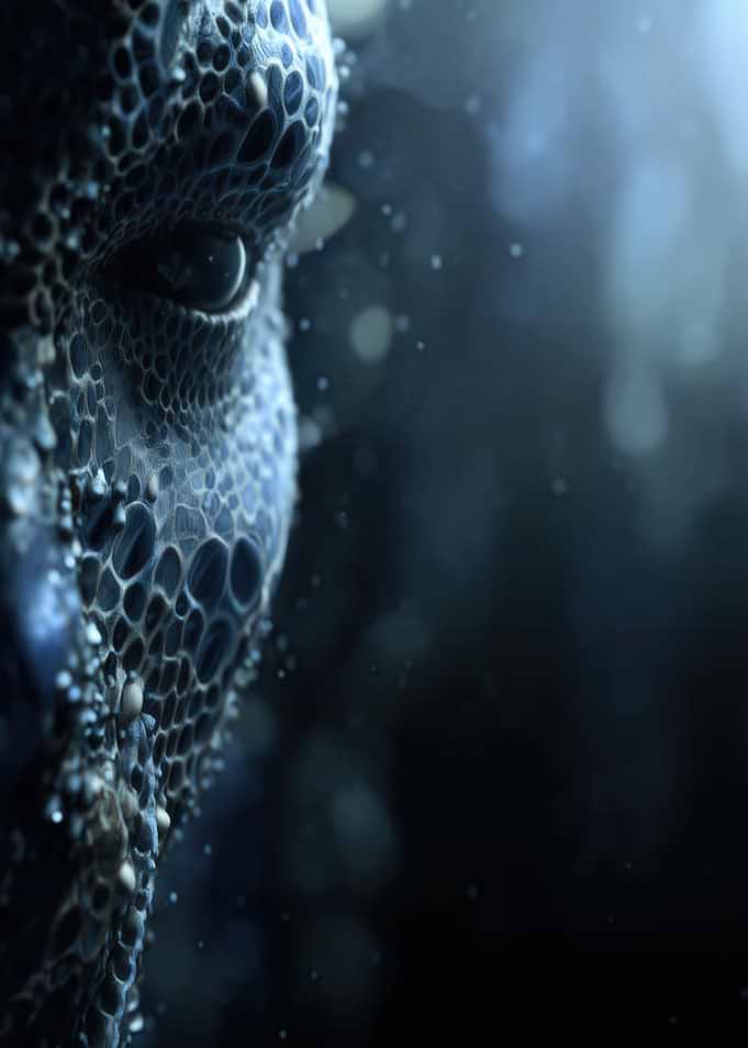 Alien Face Close-Up