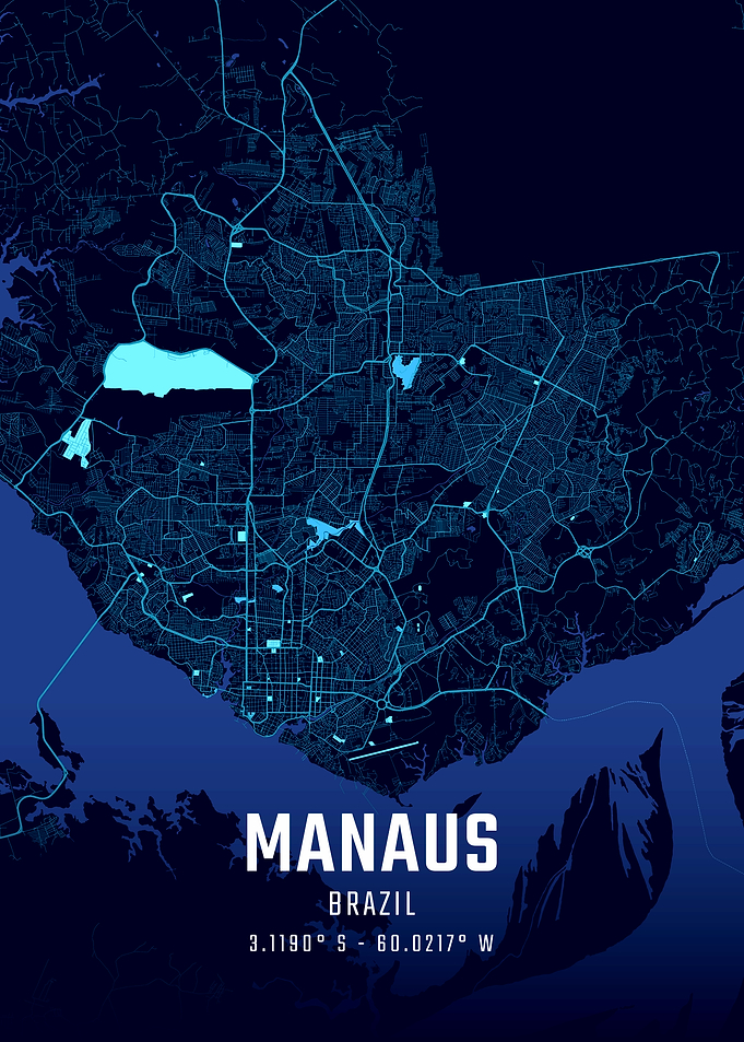 Manaus Midnight City Map