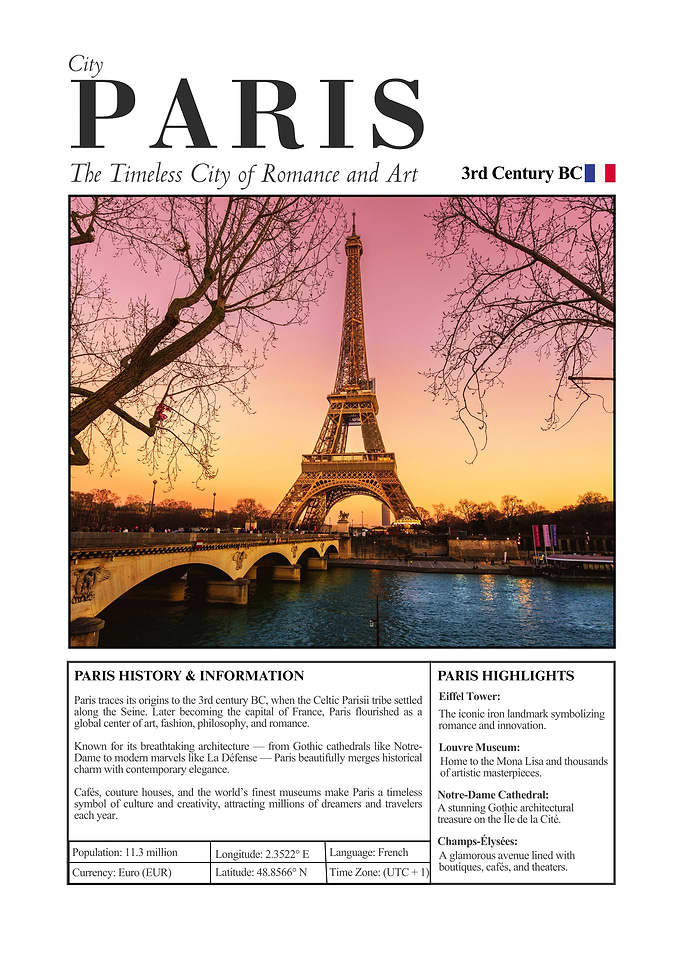 Paris: The Timeless City of Romance