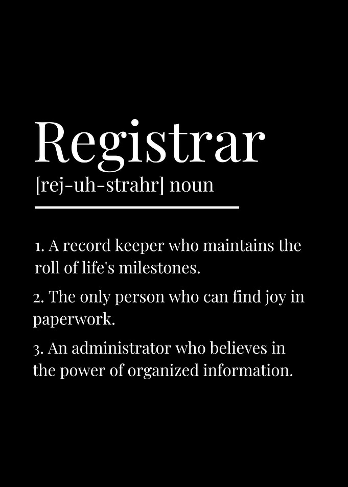 Funny Registrar Definition