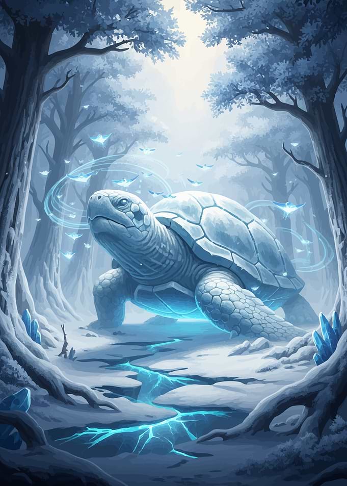 Mystical Turtle Enchanted Forest