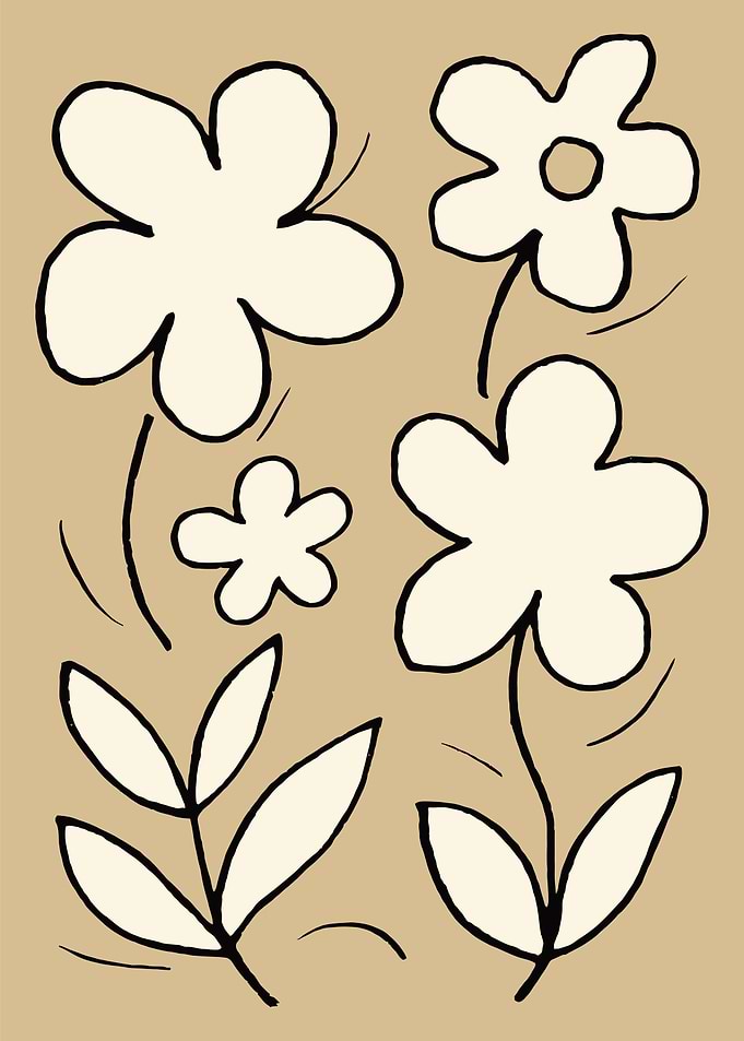 Minimalist Floral Art Print