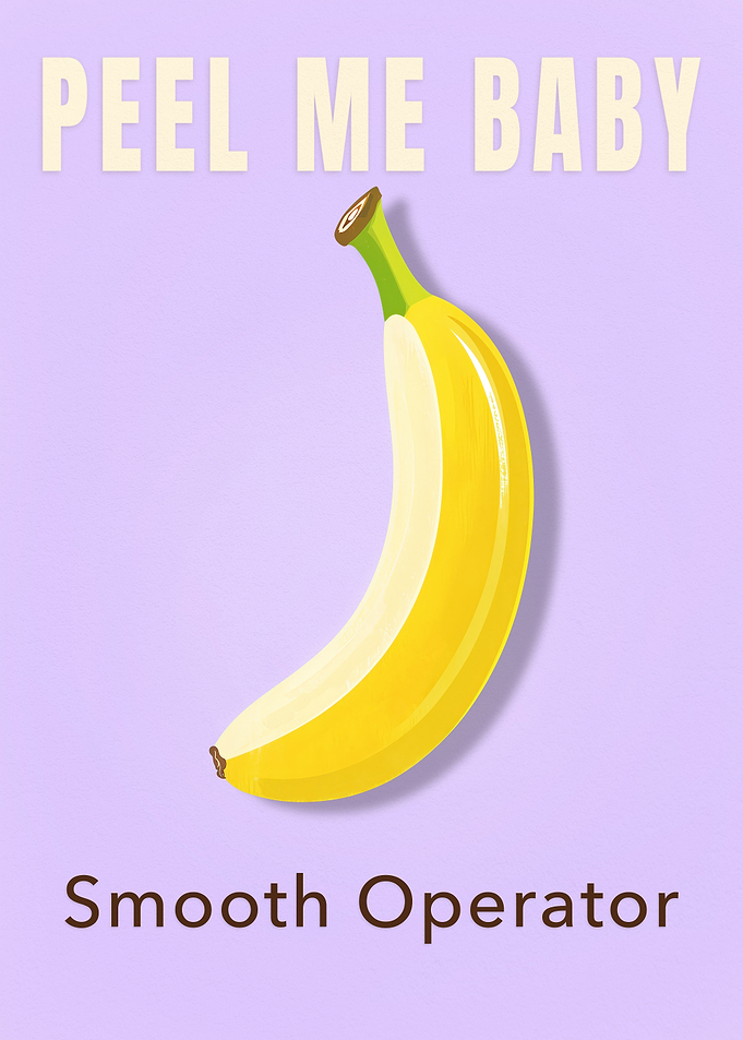 Peel Me Baby — Banana Pop Art Pastel Kitchen Wall Decor