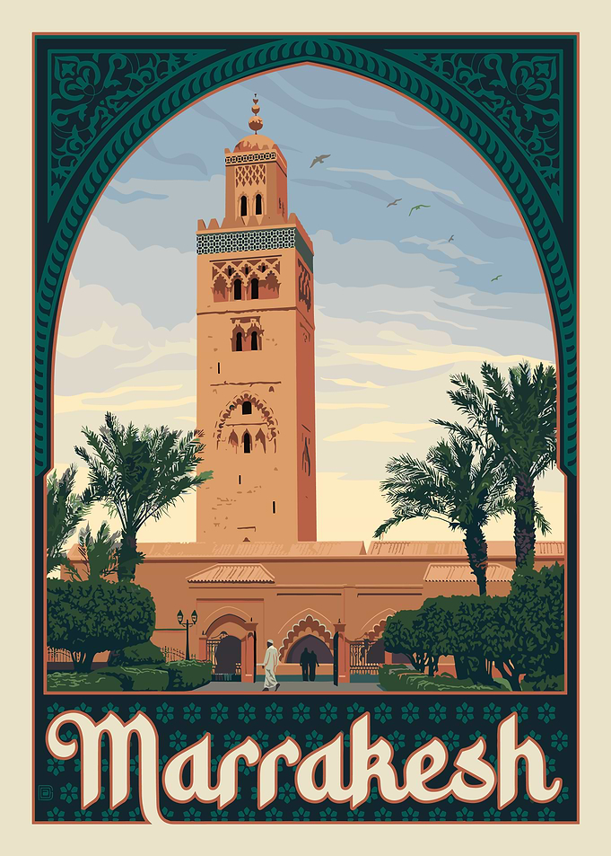 Marrakesh Travel Poster
