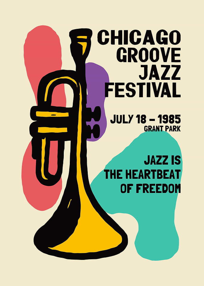 Chicago Groove Jazz Festival Poster