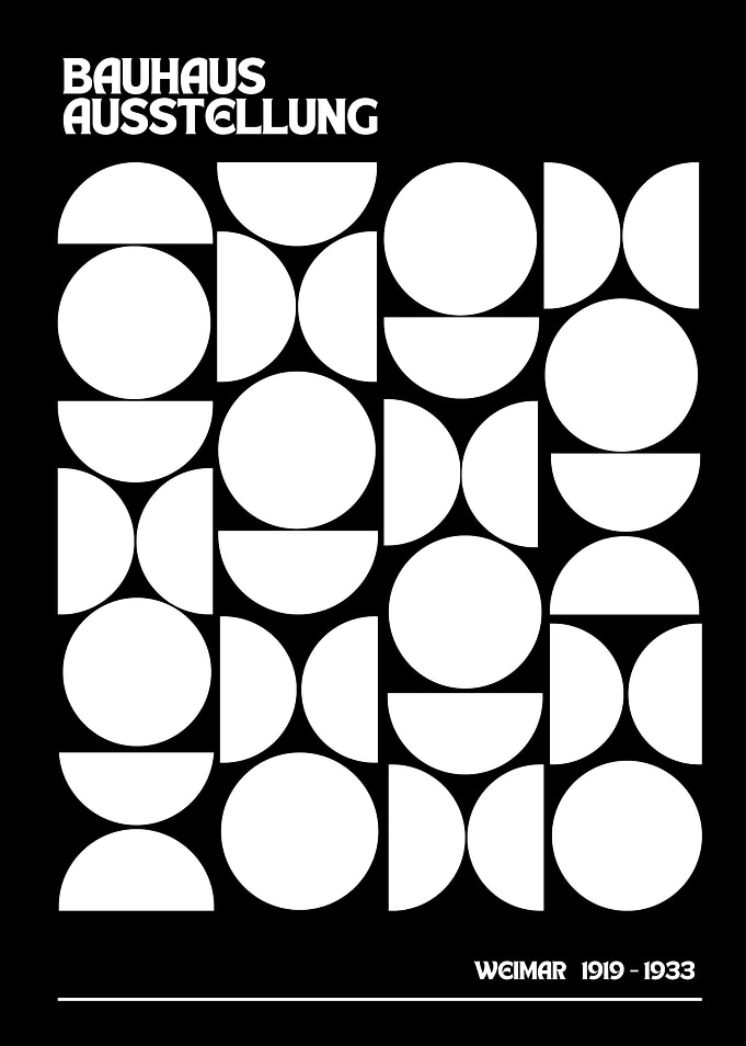 Bauhaus Ausstellung Weimar 1919-1933 Poster