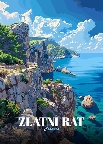 Zlatni Rat Croatia Coastal View