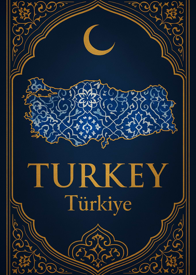 Turkey Map - Echoes of Istanbul