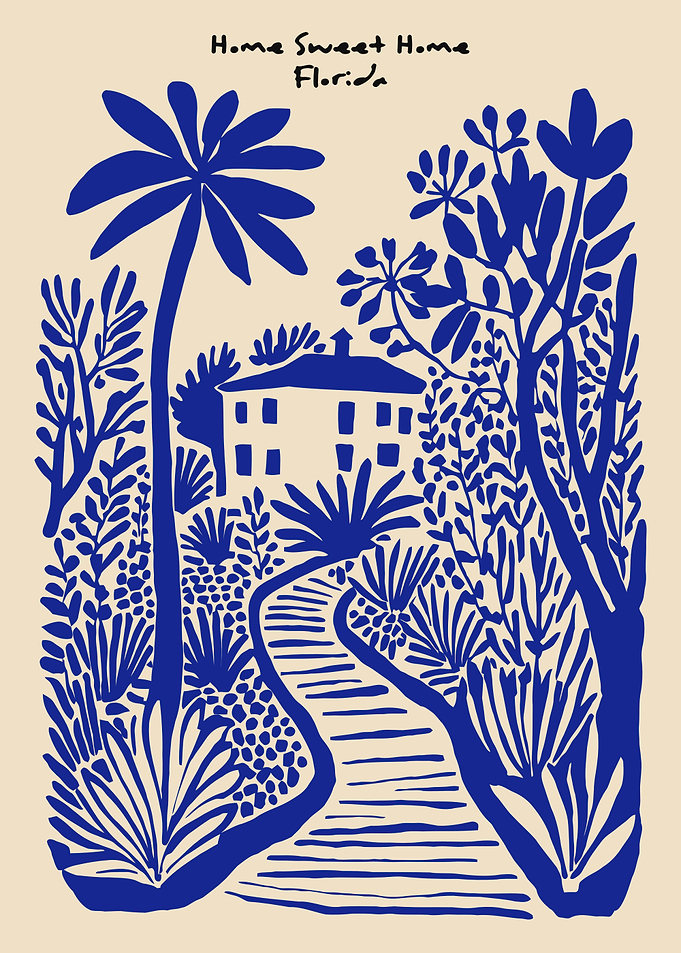 Home Sweet Home Florida Art Print