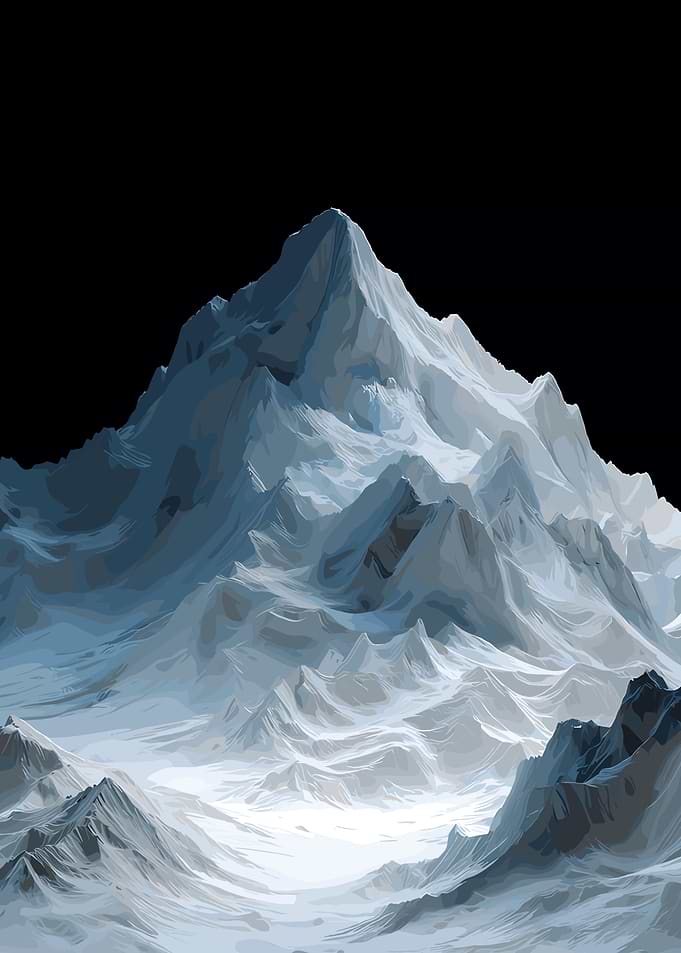 Snowy Mountain Peak