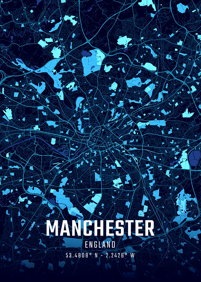 Manchester Midnight City Map