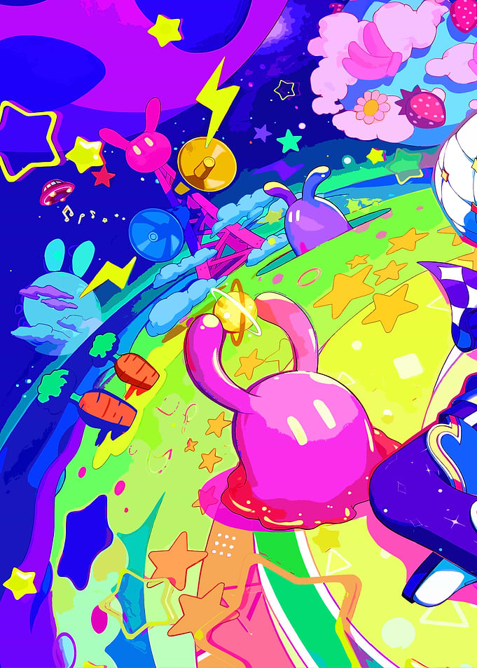 Psychedelic Space Rabbits