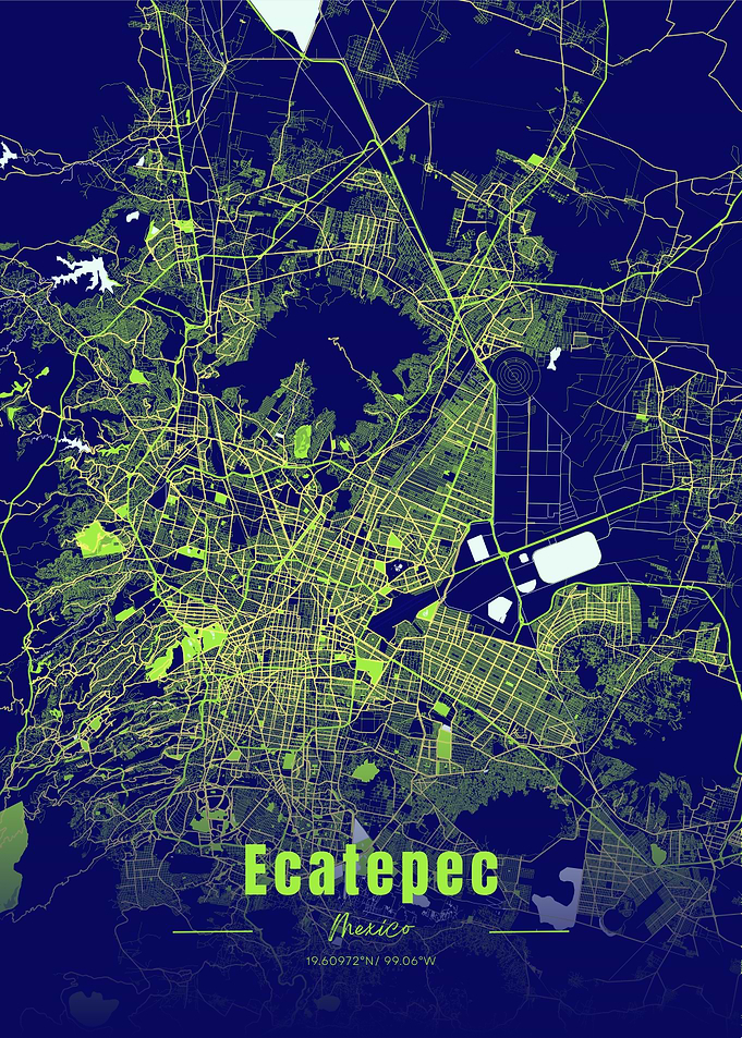 Ecatepec Mexico City Map