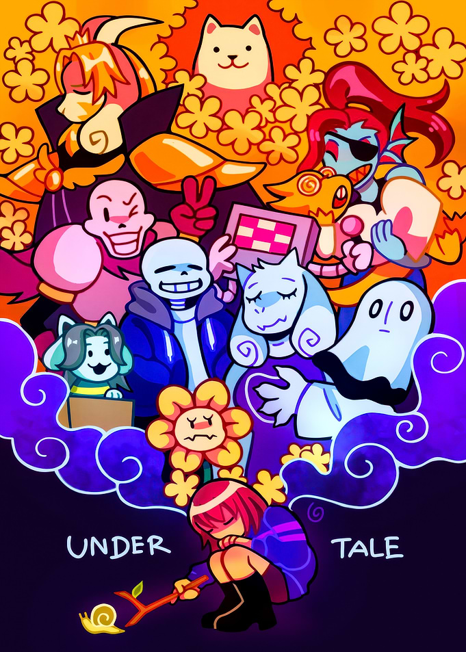 Undertale characters illustration