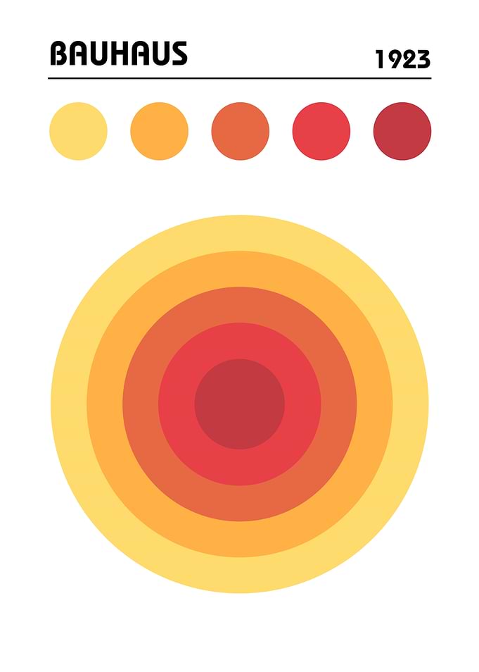 Bauhaus Minimalist abstract art
