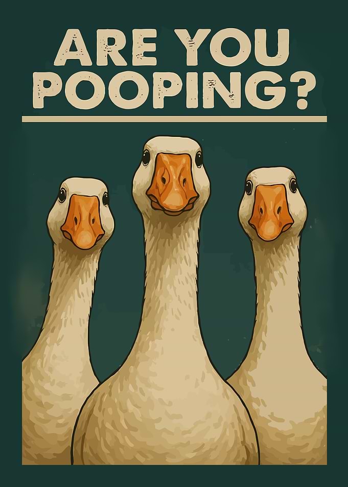 Are You Pooping? Goose Question