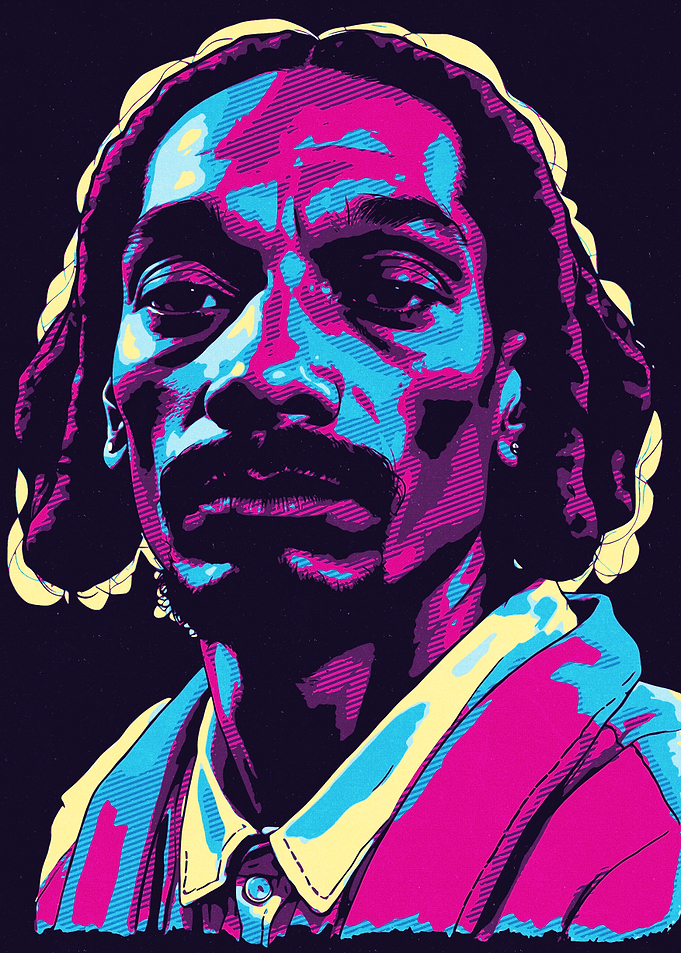 Snoop Dogg Portrait Pop Art