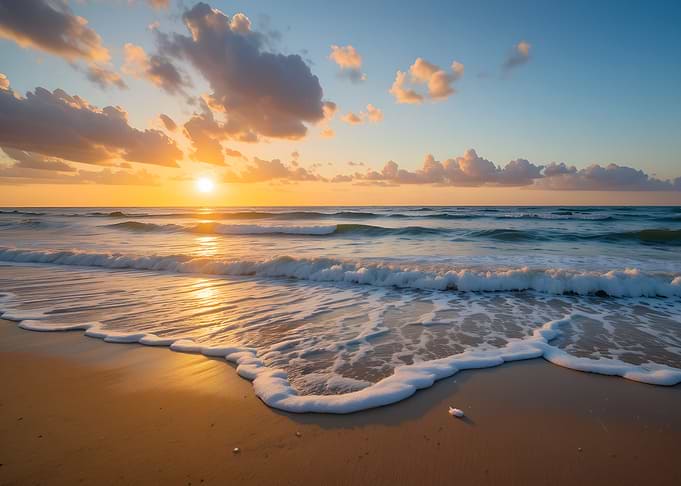 Sunrise at the beach