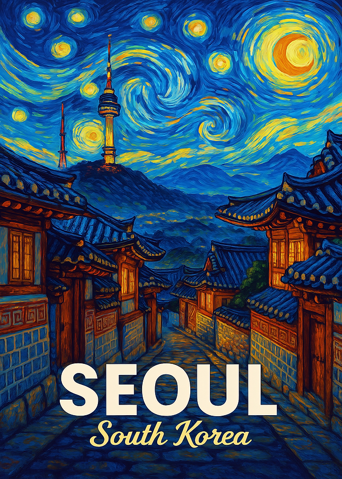 Seoul, South Korea: Starry Night