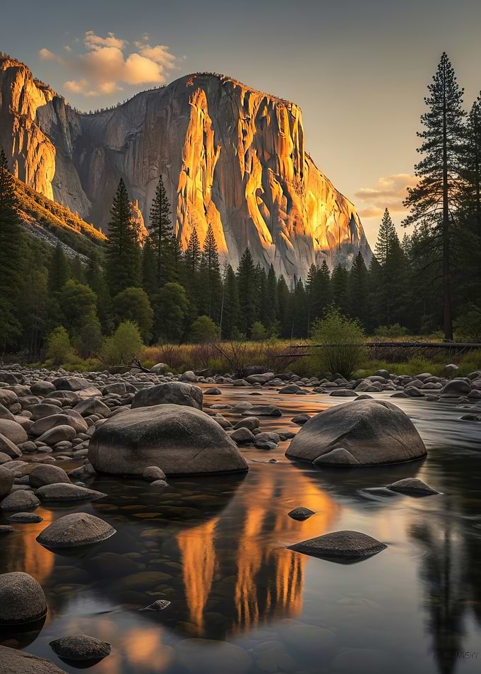Yosemite Valley at Sunset