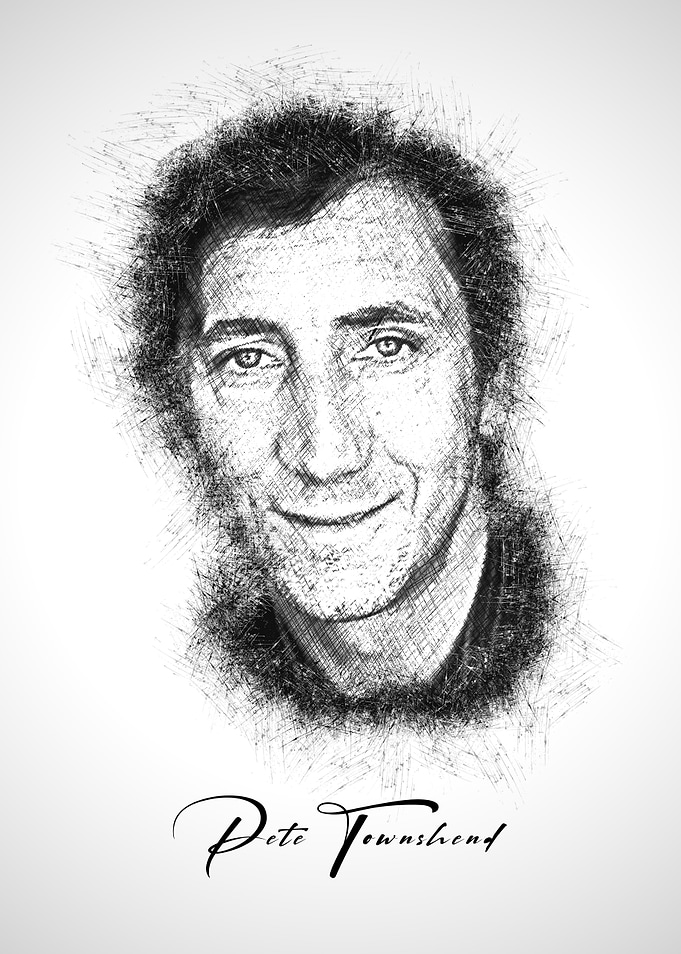 Pete Townshend Sketch Portrait