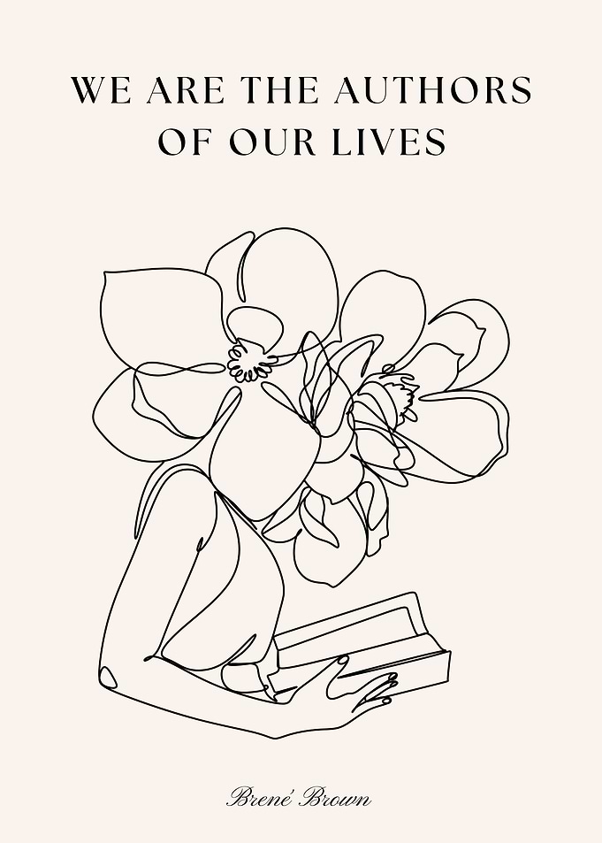 Authors of Our Lives Line Art