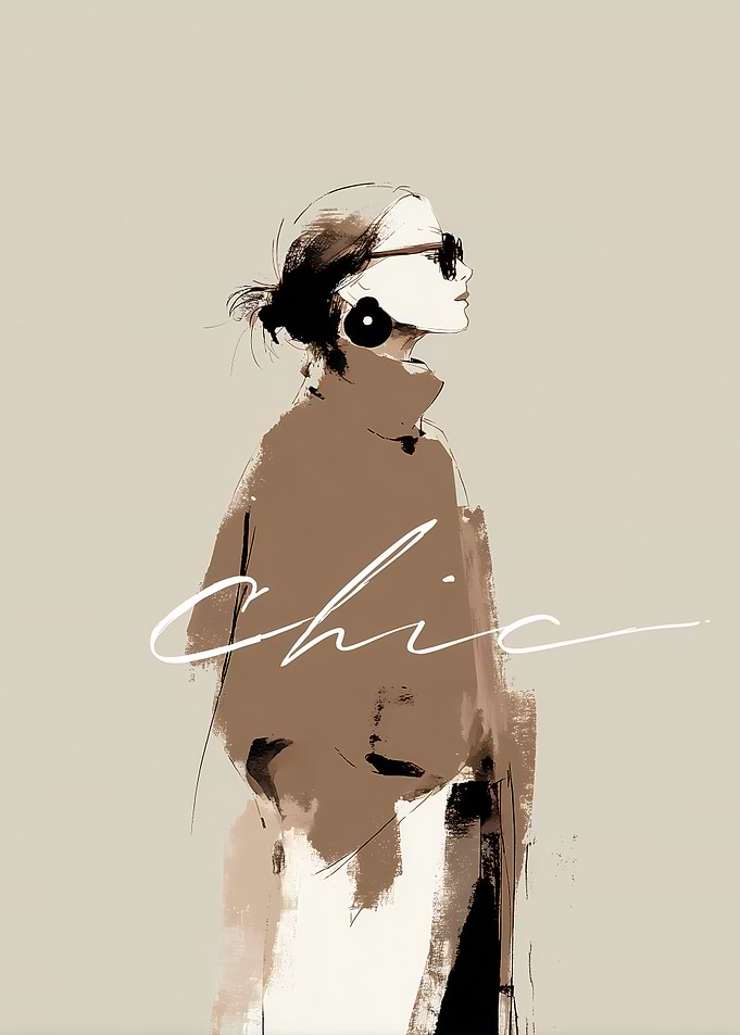 Chic Minimal Fashion Art