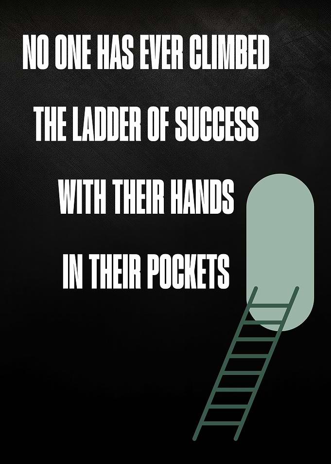 Ladder of Success Motivational Quote