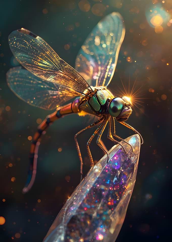 Dragonfly on Crystal Point