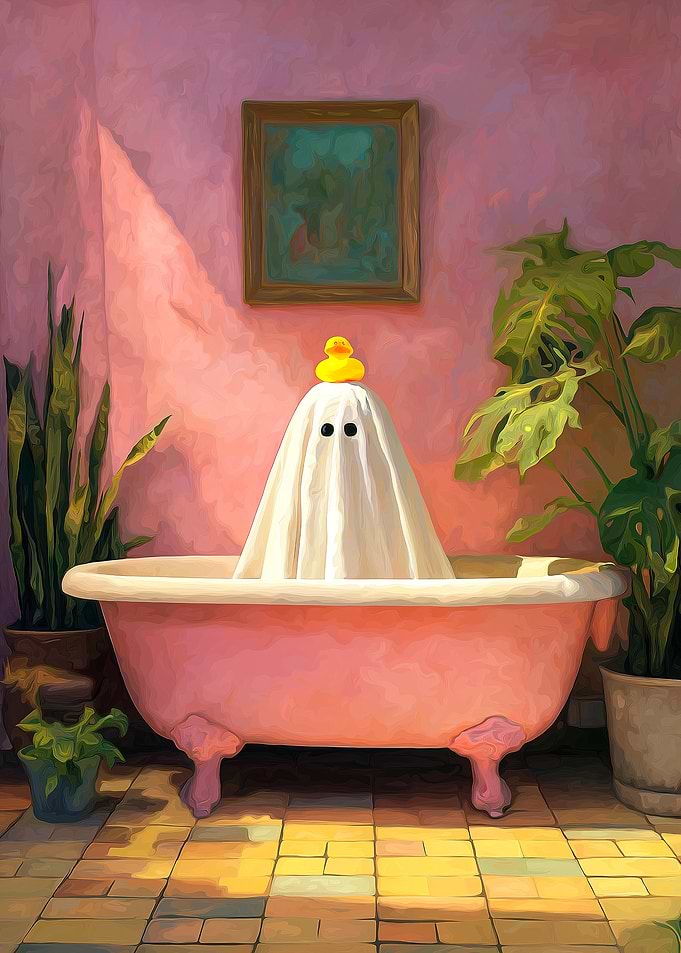 Ghost in a Pink Bathtub