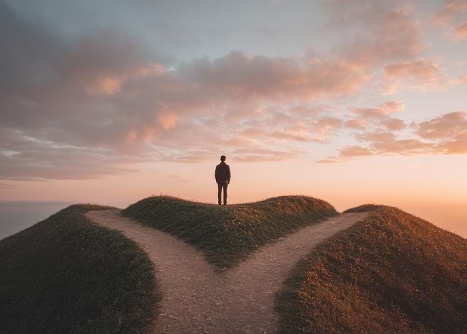 Crossroads at Sunset