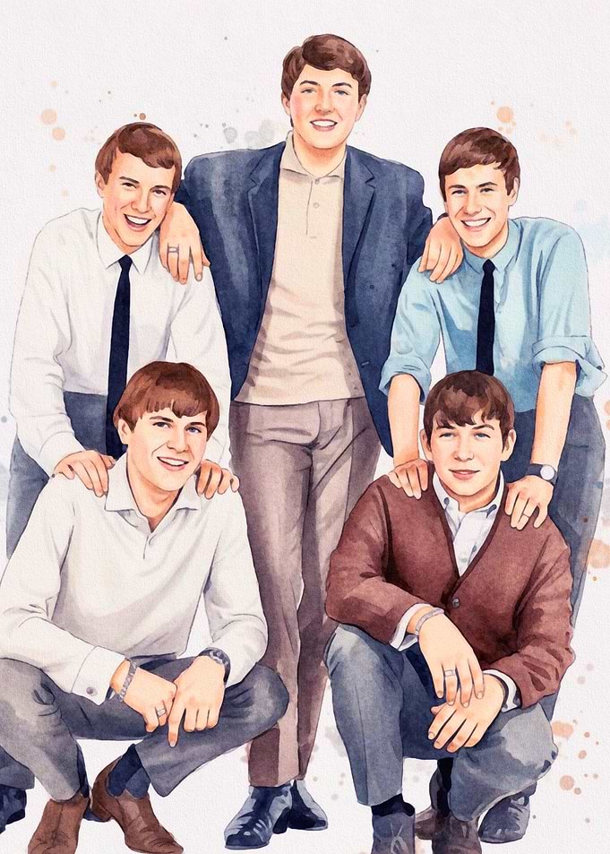 Watercolor Portrait of a Young Band